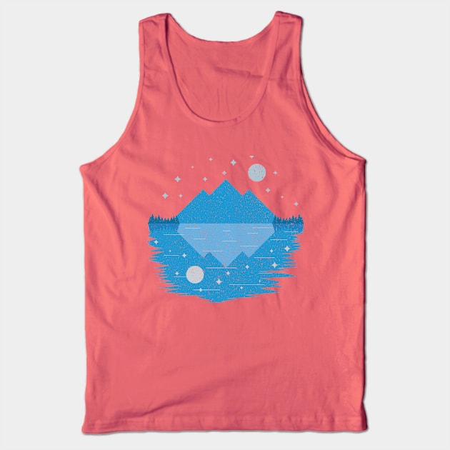 Reflective Mountain Tank Top by ConArtist